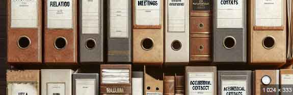 Illustration des archives d'un syndic de copropriété.