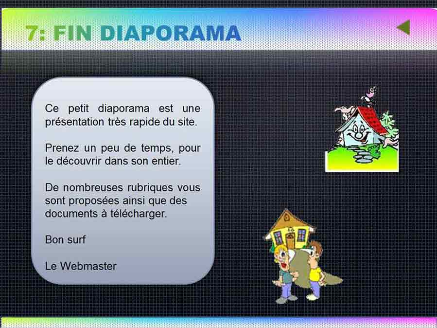 Fin du diaporama